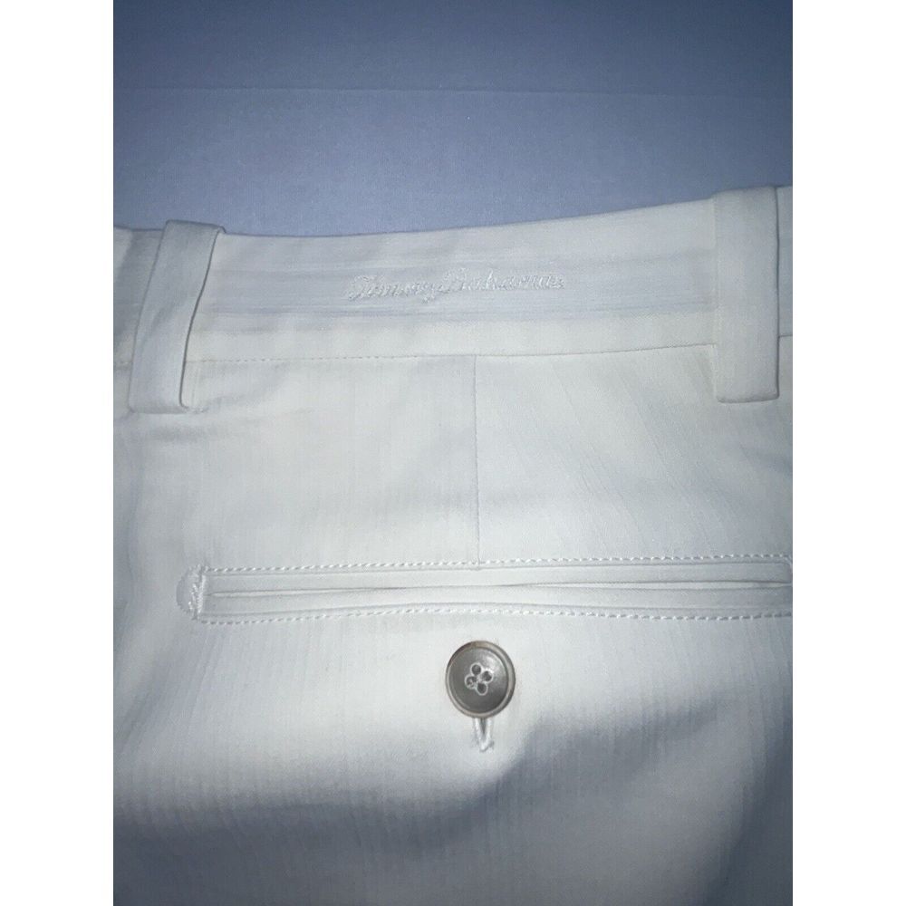 Tommy Bahama Relaxed Silk Pants 35x30 Cream Slash Pockets - Picture 12 of 14
